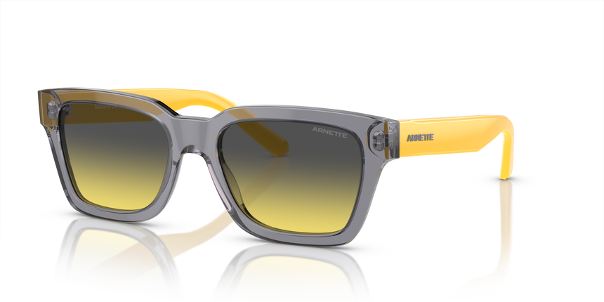ARNETTE-4334 12432Q TRANSPARENT GREY(CLEAR FIFTY YELLOW/DARK GREY 53*18, Gris, hi-res image number 0