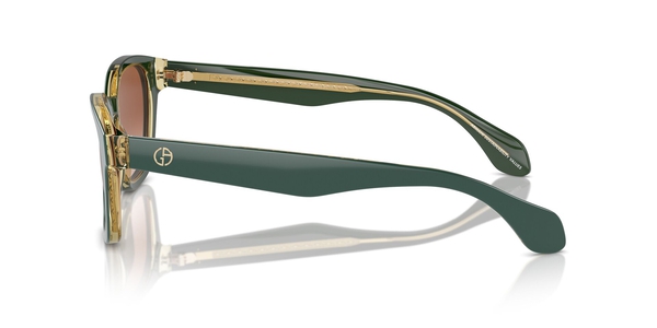 ARMANI-8207/S 608613 TOP GREEN/TRANSPARENT OLIVE(GRADIENT BROWN 50*21, , hi-res 2