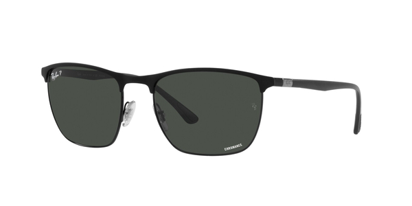 RB-3686 186/K8 MATTE BLACK ON BLACK(POLAR DARK GREY 57*19, Negro, hi-res 0