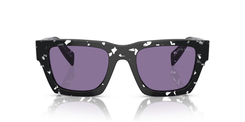 PRADA-A06S/S 15O50B TORTOISE BLACK CRYSTAL(VIOLET MIRROR INTERNAL SILVER 50*21, Negro | Transparente, hi-res image number 1