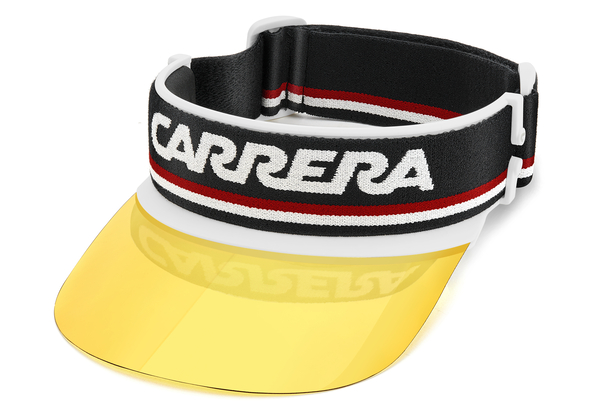 carrera-sport-visor/visera/s oit*08 blanco/negro/rojo(amarillo 01*08