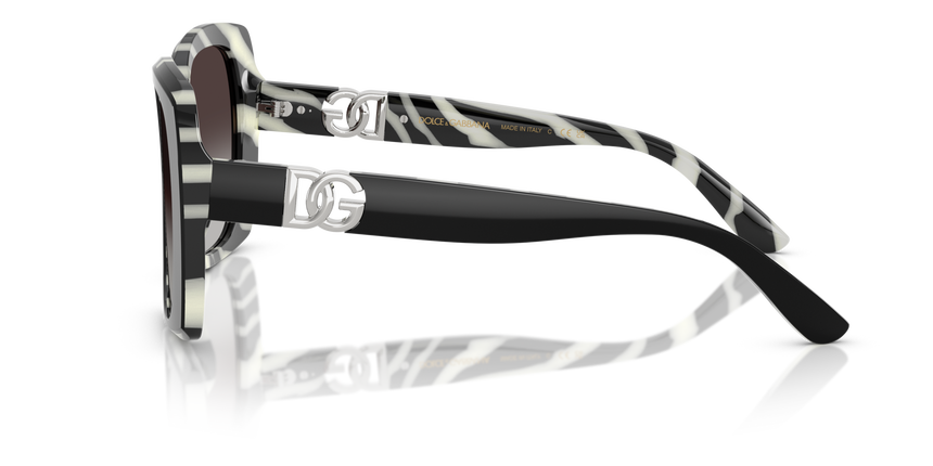 GABBANA-4475/S 33728G BLACK ON ZEBRA(GREY GRADIENT 56*19, Negro | Cebra, hi-res image number 2