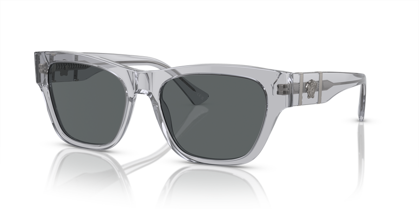 VERSACE-4457/S 543287 GREY TRANSPARENT(DARK GREY 55*18, , hi-res image number 0