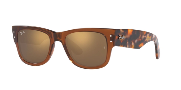 RB-0840S 663693 TRANSPARENT BROWN(LIGHT BROWN MIRROR GOLD 51*21, Marrón transparente, hi-res 0