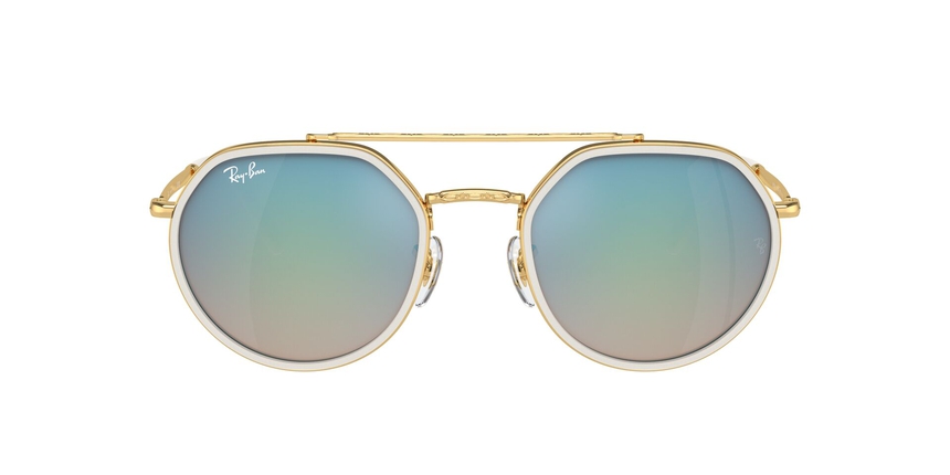 RB-3765 001/4O ARISTA(BROWN GRAD BROWN MIRROR BLUE 53*22, Dorado, hi-res image number 1