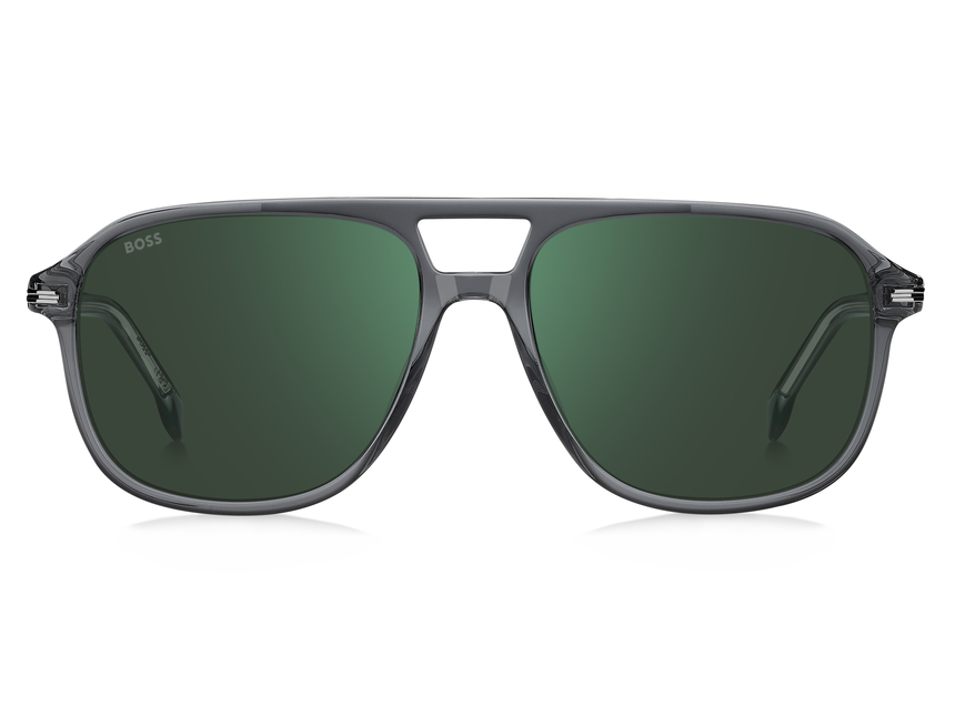 BOSS-1751/S CBL*MT GREY CRYSTAL(GREEN MIRROR 57*16, Gris | Transparente, hi-res image number 1