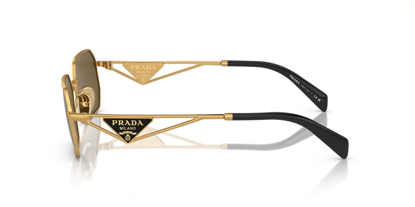PRADA-A51S/S 15N01T MATTE GOLD(DARK BROWN 58*17, Dorado, hi-res 2