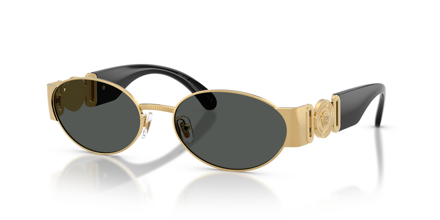 VERSACE-2299/S 100287 GOLD(DARK GREY 56*18, , hi-res image number 0