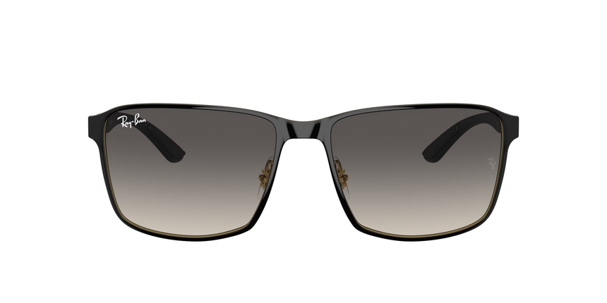 RB-3721 187/11 BLACK ON ARISTA( 59*17, Negro | Dorado, hi-res image number 1