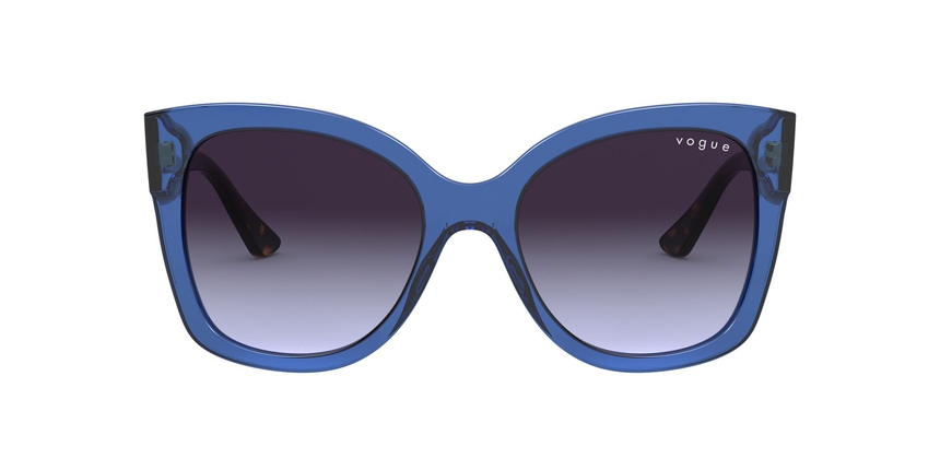 VOGUE-5338S/S 28304Q TRANSPARENT BLUE(LIGHT VIOLET GRADIENT DARK 54*19, Azul | Havana, hi-res image number 1