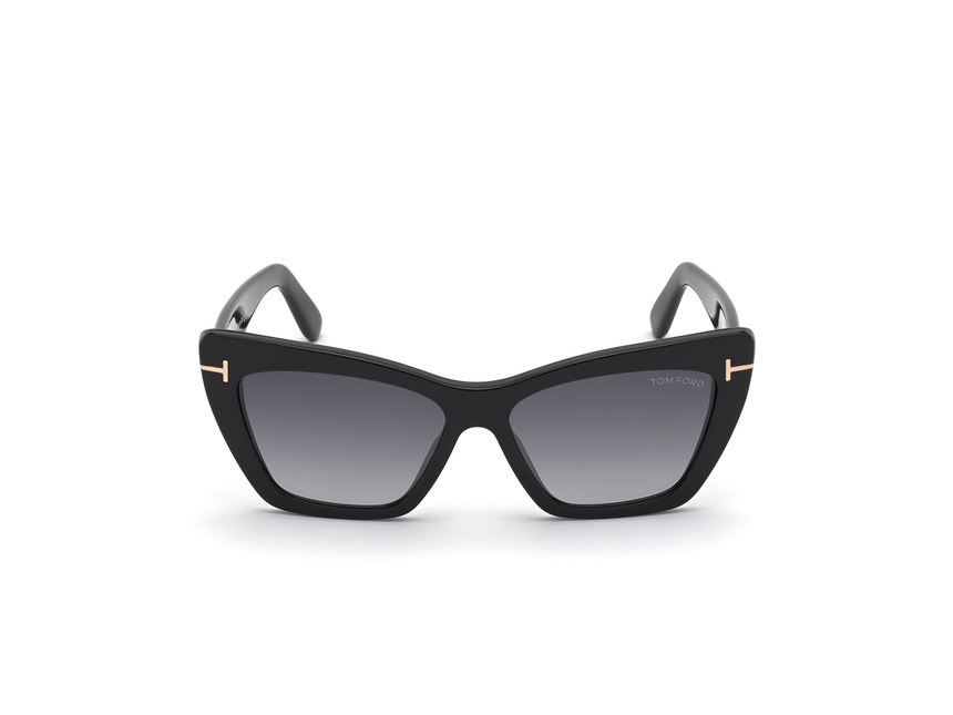 TOMFORD-0871/S 01B shiny black  (gradient smoke 56*15, Negro, hi-res image number 7