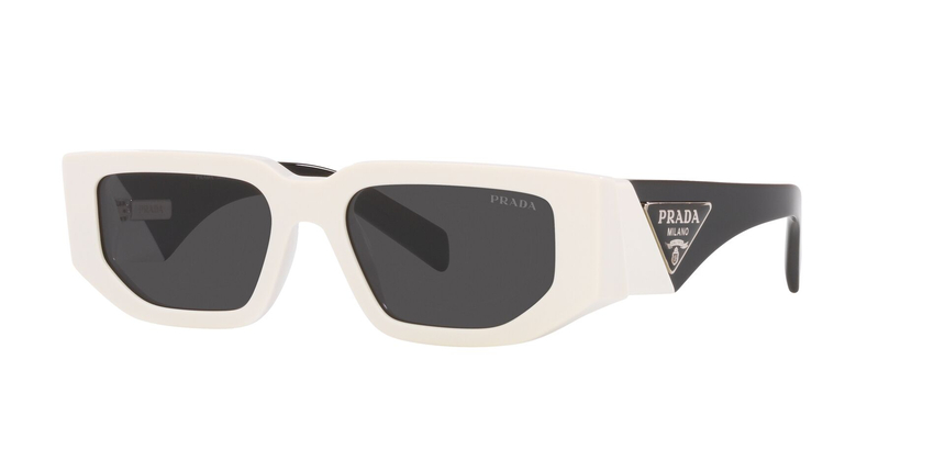 PRADA-09ZS/S 1425S0 TALC(DARK GREY 54*18, Blanco, hi-res image number 0