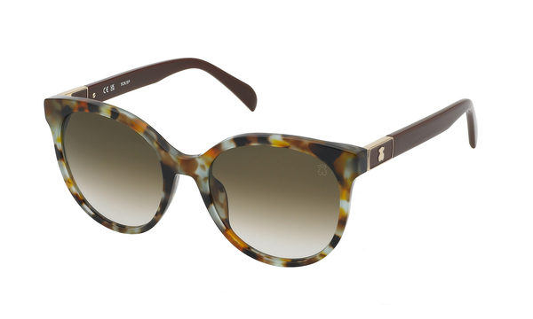tous-b74/s 09t6 shiny havana orange/green(brown gradient 54*19