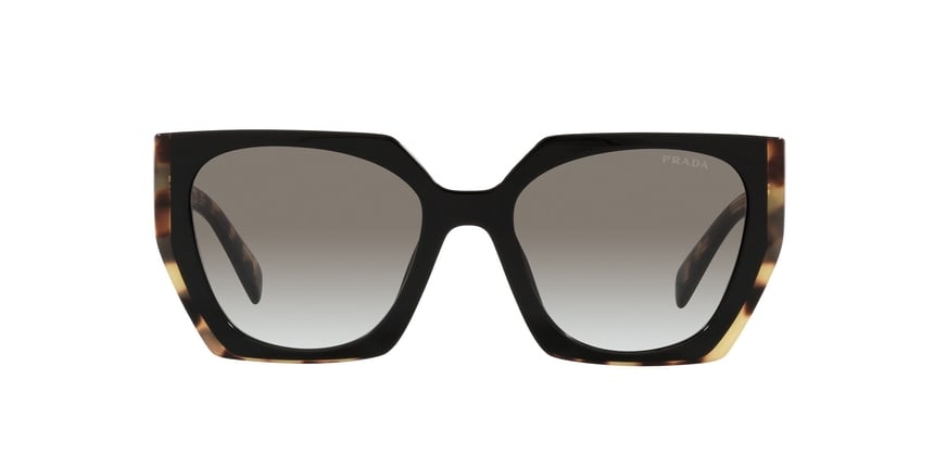 PRADA-15WS/S 3890A7 BLACK/MEDIUM TORTOISE(GREY GRADIENT 54*19, Negro, hi-res image number 2