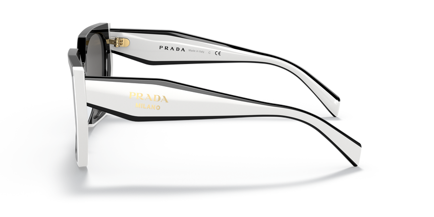 PRADA-15WS/S 09Q5S0 BLACK/TALC DARK GREY 54*19, Negro | Talco, hi-res image number 2