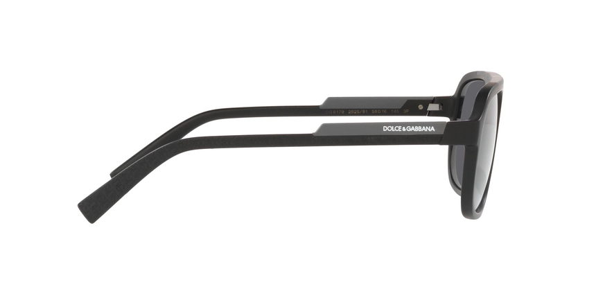 GABBANA-6179/S 252581 MATTE BLACK(POLAR DARK GREY 58*16, Negro, hi-res image number 3
