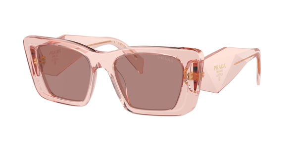 PRADA-08YS/S 19Q10D TRANSPARENT PEACH(LIGHT BROWN 51*18, Peach transparente, hi-res 0