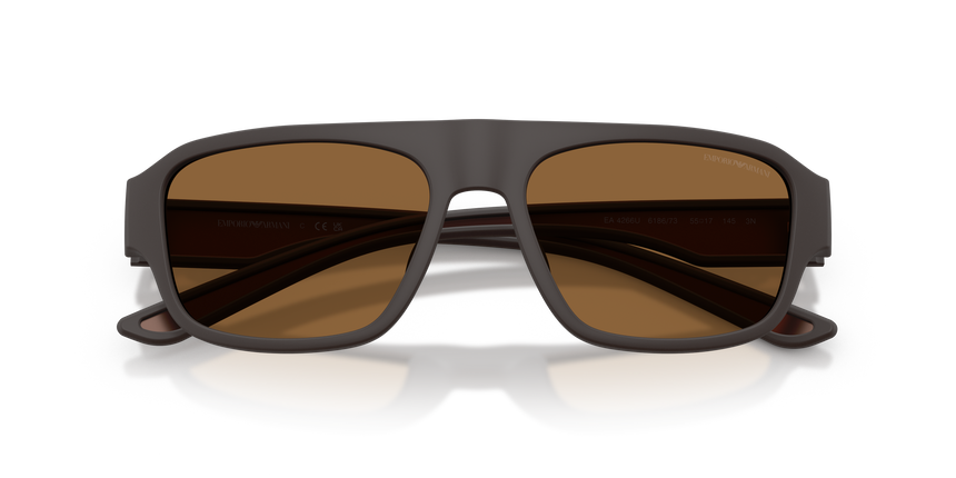 EMPORIO-4266U/S 618673 RUBBERIZED MATTE BROWN(BROWN 55*17, , hi-res image number 4