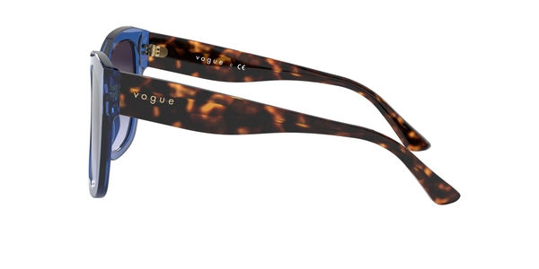 VOGUE-5338S/S 28304Q TRANSPARENT BLUE(LIGHT VIOLET GRADIENT DARK 54*19, Azul | Havana, hi-res 2