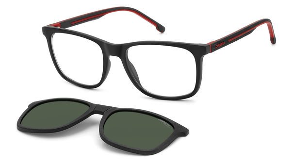 carrera-8918/c/g ( + clip) blx*uc matte black red(green polarized 54*18