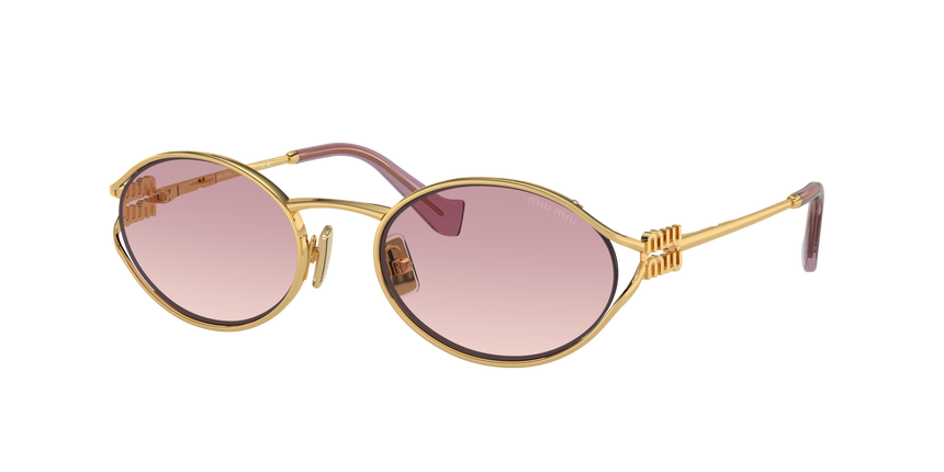 MIUMIU-52YS/S 5AK06S GOLD (BROWN GRADIENT VIOLET 54*21, Dorado, hi-res image number 0