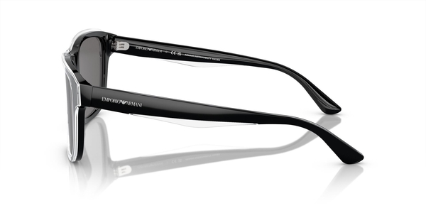 EMPORIO-4208/S 605187 SHINY BLACK/TOP CRYSTAL(DARK GREY POLAR 56*18, Negro | Transparente, hi-res 2