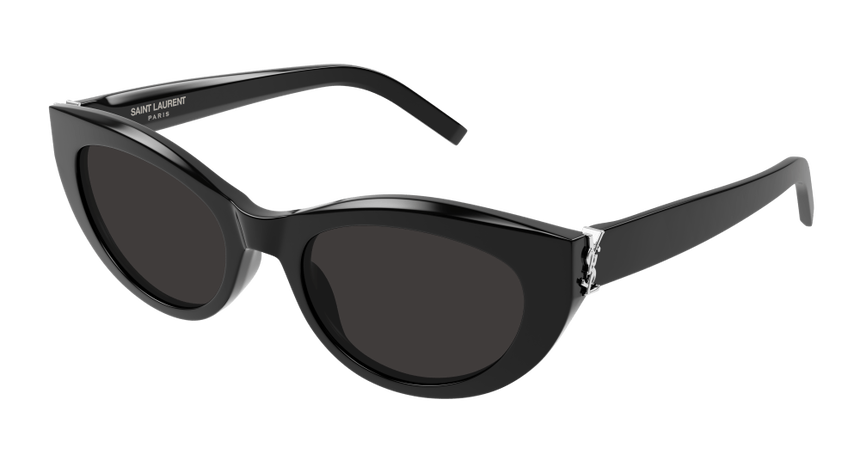 SAINT-LAURENT-SLM115/S 001 BLACK 54*20, Negro, hi-res image number 0