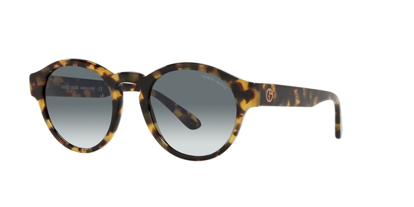 ARMANI-8146/S 587486 YELLOW HAVANA(LIGHT BLUE GRADIENT GREY 50*21, Amarillo-Havana, hi-res 0