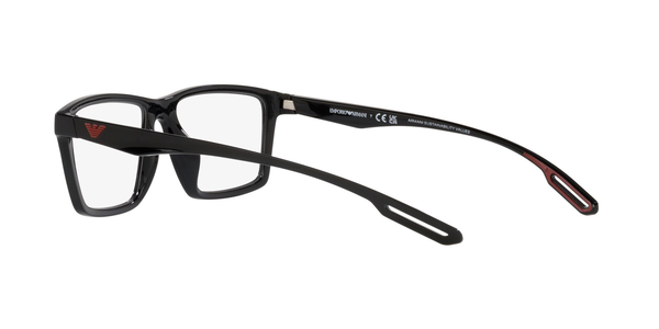 EMPORIO-4189U/S 50171W SHINY BLACK( 2 CLIPS PLEGABLES) 55*17, Negro, hi-res 8