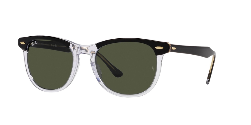 RB-2398 129431 BLACK ON TRANSPARENT(GREEN 53*21, Negro|Trasparente, hi-res image number 0