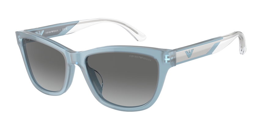 EMPORIO-4227U/S 609611 SHINY OPALINE AZURE(GREY GRADIENT 56*17, , hi-res image number 0