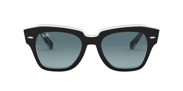 RB-2186 12943M BLACK ON TRASPARENT(BLUE GRADIENT GREY 52*20, Negro | Transparente, hi-res 1