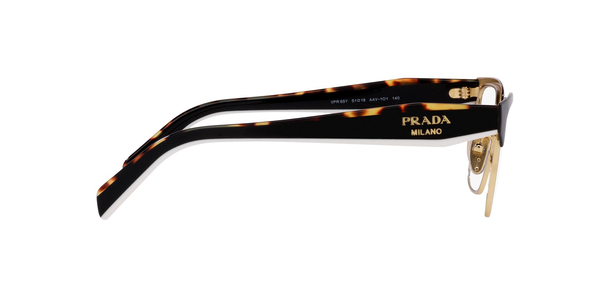 PRADA-65YV/G AAV1O1 BLACK/PALE GOLD 53*18, Negro, hi-res 2