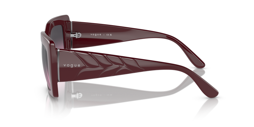 VOGUE-5481S/S 304890 FULL BORDEAUX(VIOLET GRADIENT GREY 52*21, Burdeos, hi-res image number 2