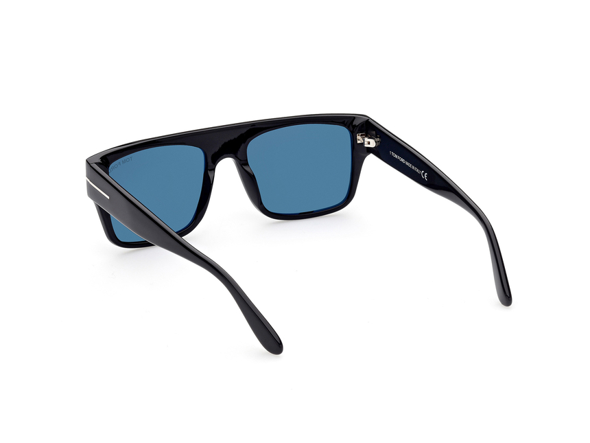 TOMFORD-0907/S 01V shiny black  (blue 55*19, Negro, hi-res image number 2