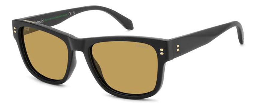 POLAROID-6252/S/X/S 003*MU MATTEBLACK(YELLOWPOLARIZED 55*18, Negro, hi-res image number 0