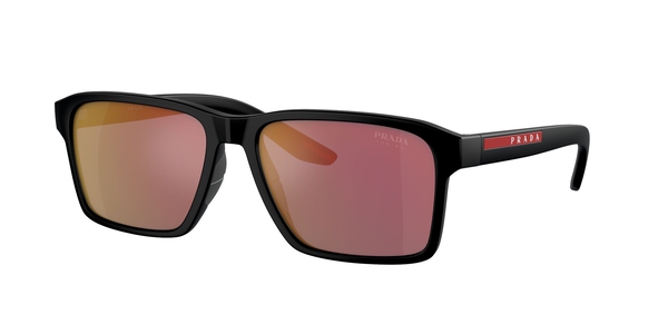 prada-sport-05ys/s 1bo10a matte black(dark grey mirror red tuning 58*17