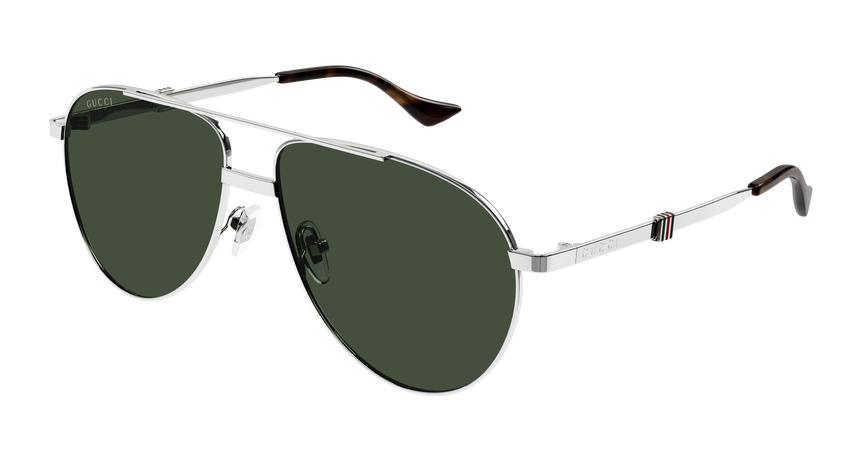 GUCCI-1440S/S 002 SILVER(GREEN 59*14, , hi-res image number 0