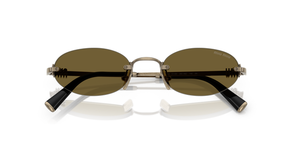 MIUMIU-A54S/S 26C09Z OLD GOLD (DARK BROWN) 51*20, Dorado, hi-res 4