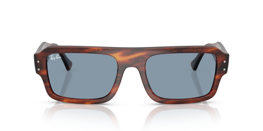 RB-4454 139856 STRIPED HAVANA(BLUE 56*20, Havana, hi-res image number 1