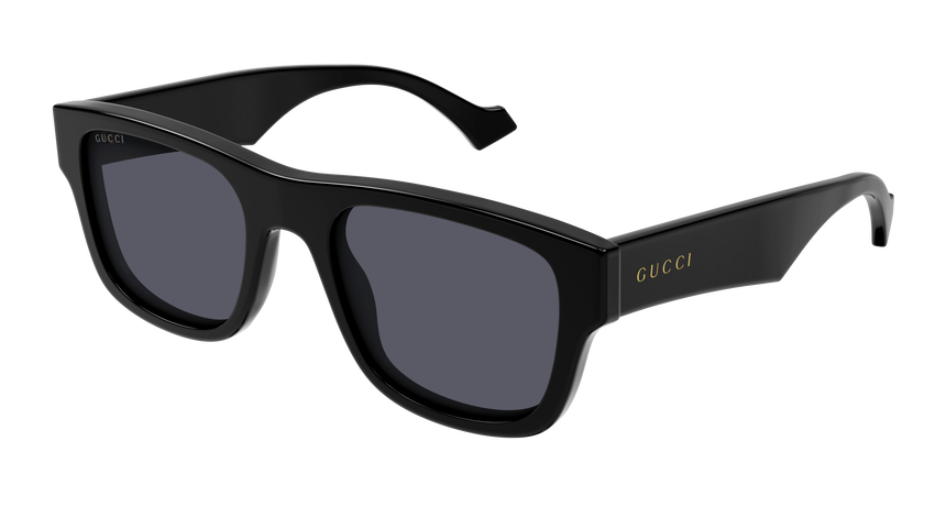 GUCCI-1427S/S 001 BLACK(GREY 53*21, Negro, hi-res image number 0