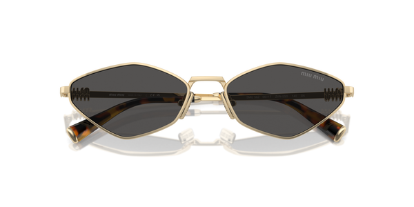 MIUMIU-56ZS/S ZVN5S0 PALE GOLD (DARK GREY) 56*17, Dorado, hi-res 4