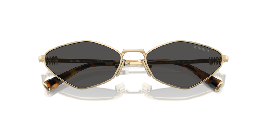 MIUMIU-56ZS/S ZVN5S0 PALE GOLD (DARK GREY) 56*17, Dorado, hi-res image number 4