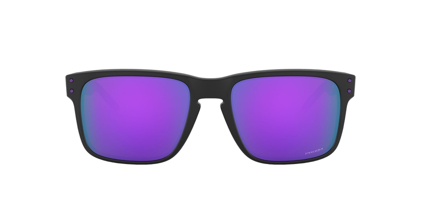 OAKLEY-HOLBROOK-9102 9102K6 MATTE BLACK(PRIZM VIOLET 55*18, Negro, hi-res image number 1
