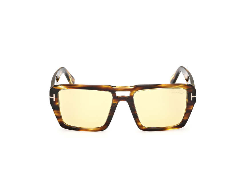 TOMFORD-1153/S 52E*1/3 dark havana(yellow 56*19, Havana, hi-res image number 1