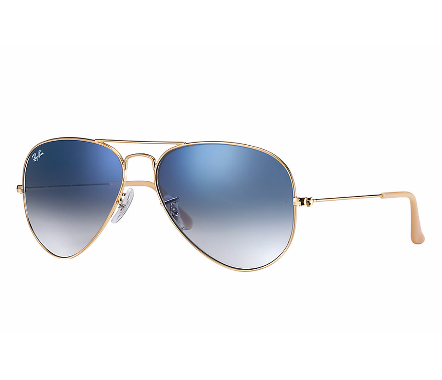 RB-3025 001/3F*2N AZUL/ORO 58*14, Dorado, hi-res image number 0
