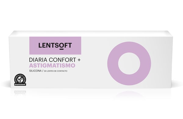 lentsoft diaria confort+ silicona astigmatismo 30 unidades