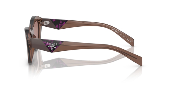 PRADA-A02S/S 17O60B BROWN TRANSPARENT 52*19, Marrón transparente, hi-res 2