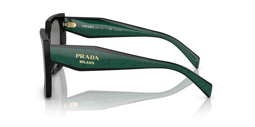PRADA-15WS/S 1AB-5Z1 NEGRA/NEGRA VERDE 54*19, Negro, hi-res image number 2