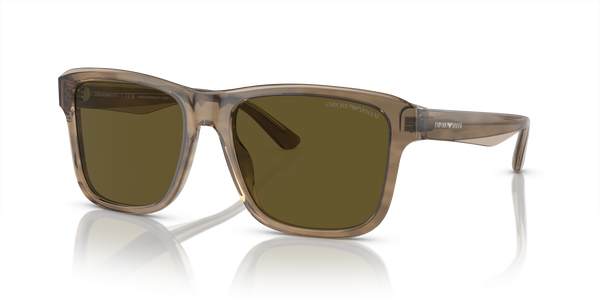 EMPORIO-4208/S 605573 SHINY GREEN/TOP BROWN(DARK BROWN 56*18, Verde | Marrón, hi-res 0